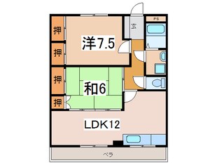 Ｋフルネスの物件間取画像